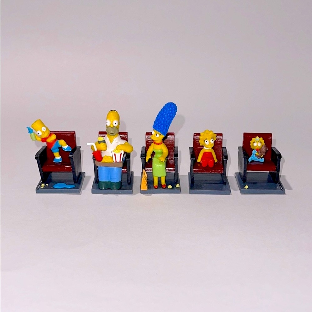 Vintage “The Simpsons Movie” Tomy Yujin Gacha Figures Full Set